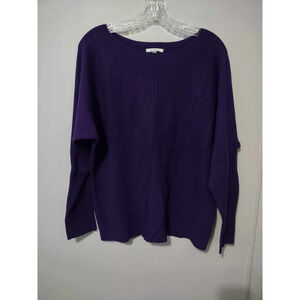 Vila Milano | Purple Textured Sweater Size Large